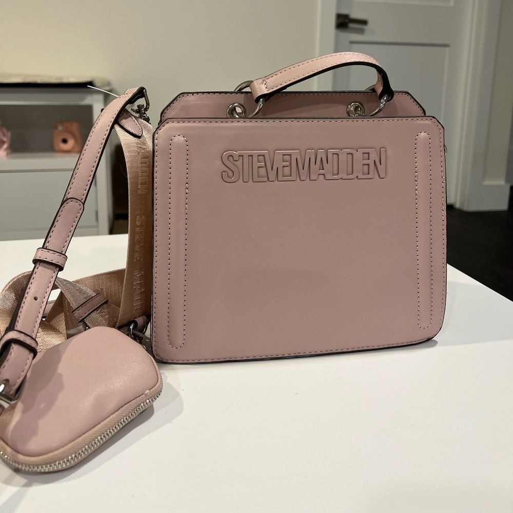 NWT Steve Madden Bevelyn Satchel, Pink